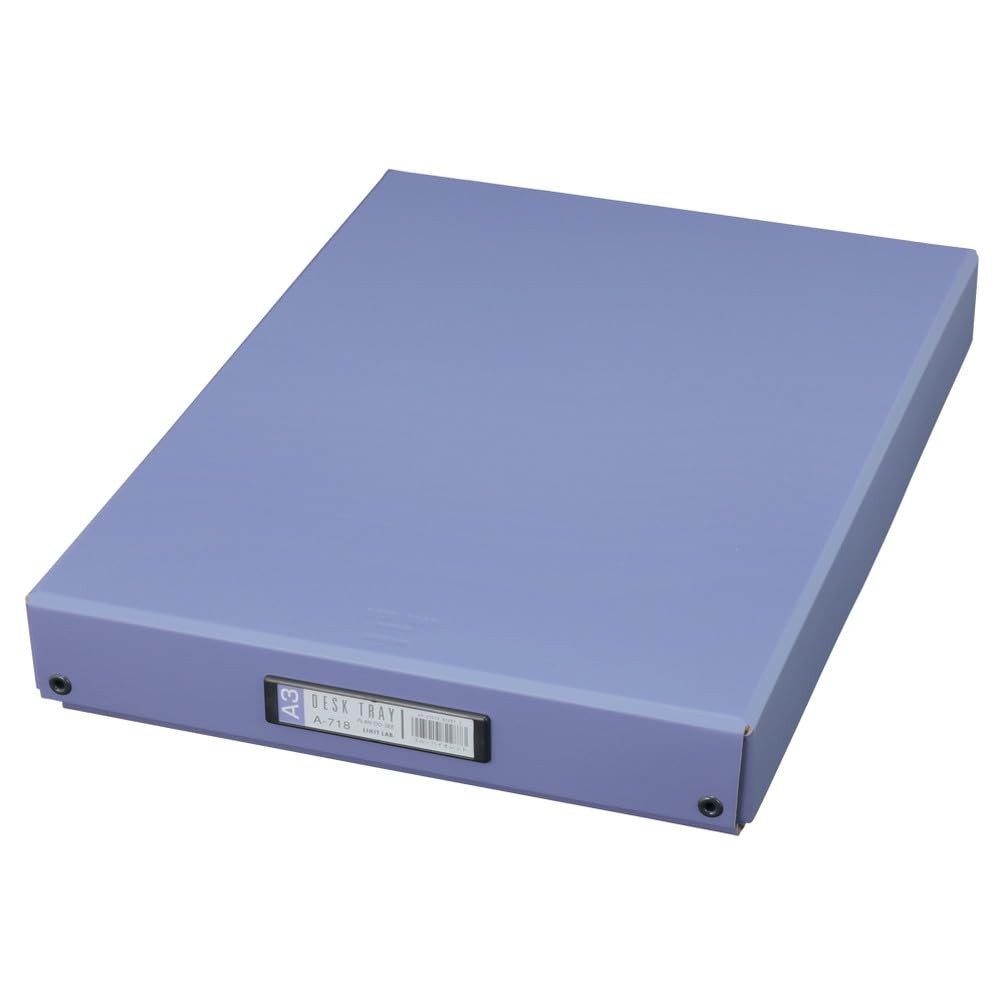 Lihit lab. Desk Tray Tool Box Document Storage A3 Blue A718