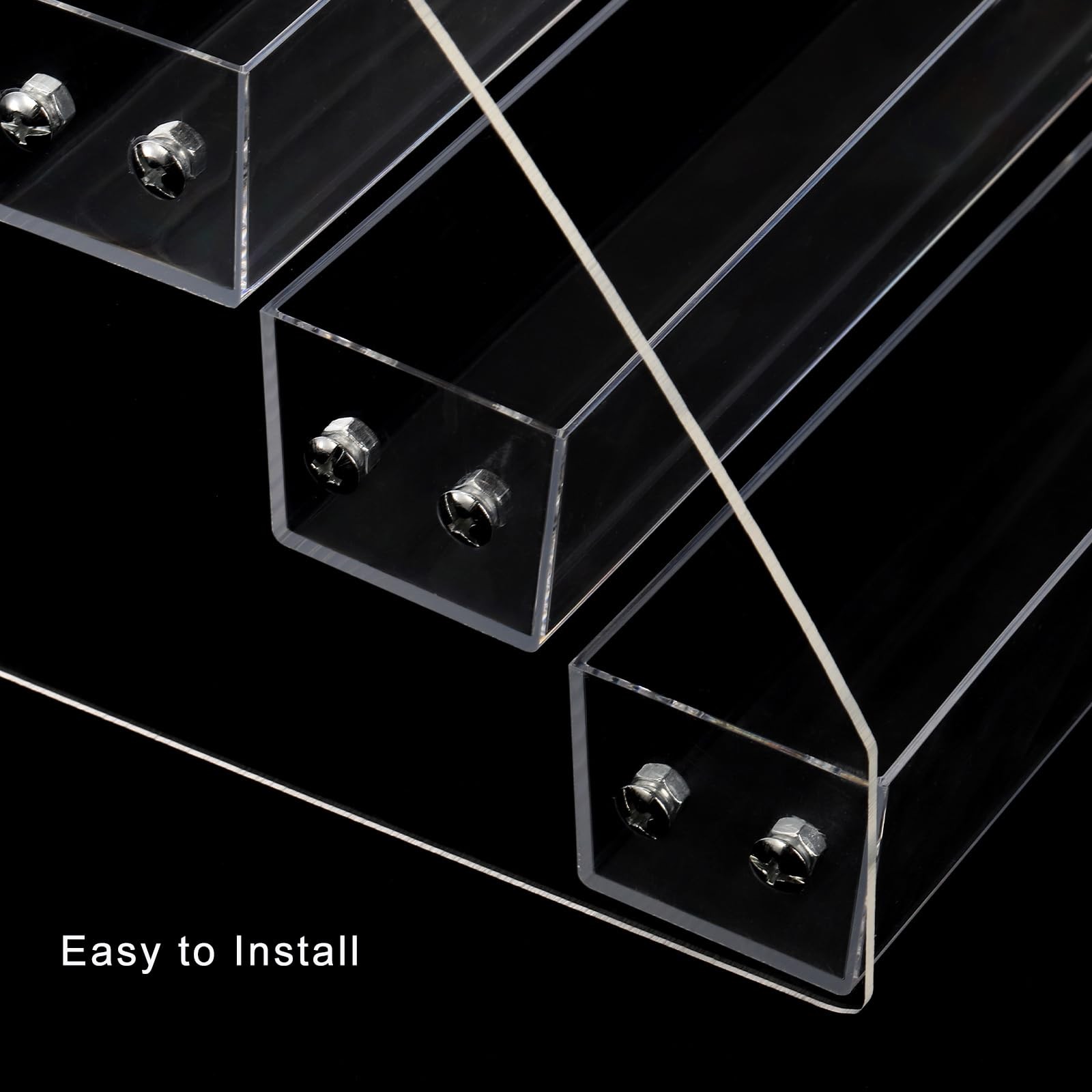 SOUJOY 7 Tier Sunglass Organizer Stand, Acrylic Holder, Clear