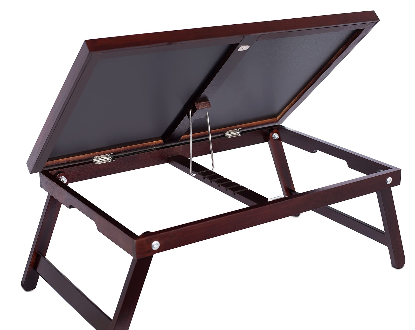 Birdrock Home Bamboo Lap Black Top – – – Bed Or –