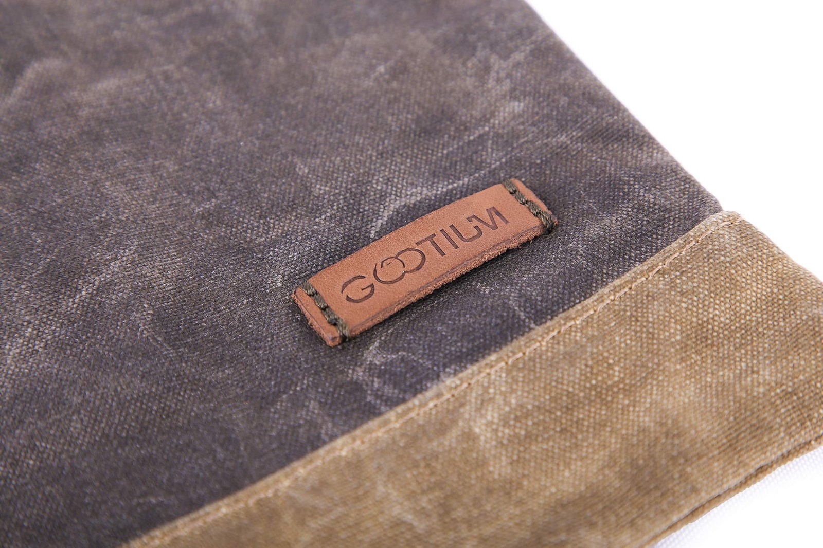 Waxed Canvas Zip Folio Pencil Pouch – Office Supply Zippered Makeup Bag Multi…