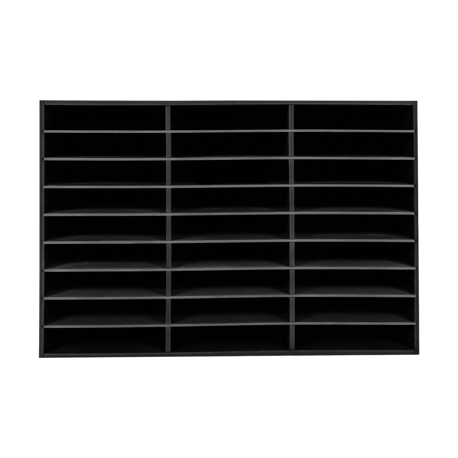 Wood Literature Organizer File Sorter Paper Storage Holder 27 Slots (per 400 A4）