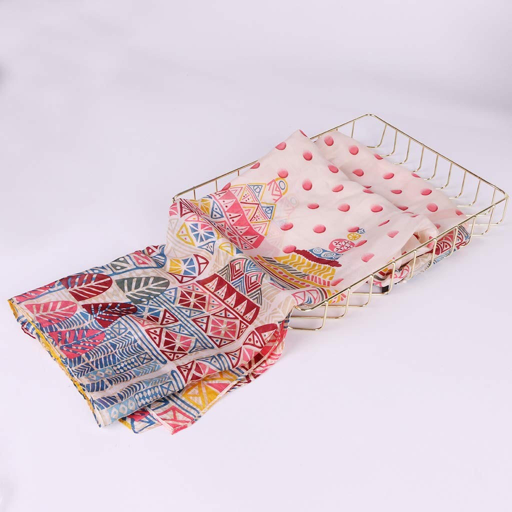 Rose Gold File Organizer for Desk Large Capacity Metal Wire Paper Tray Bins