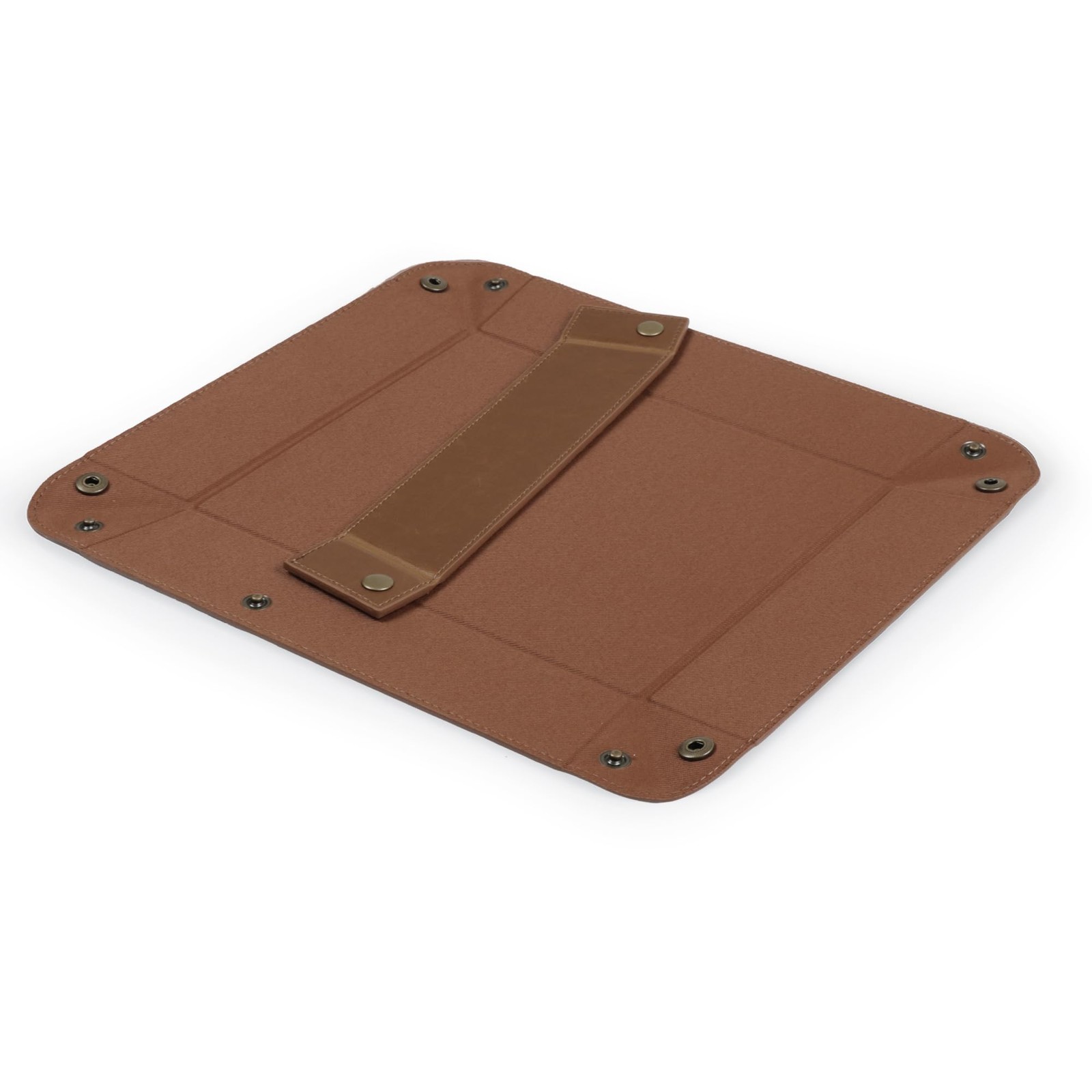 PU Vegan Leather Valet Tray 9.45 X 7.87 in for Keys, Wallet, Watch – EDC