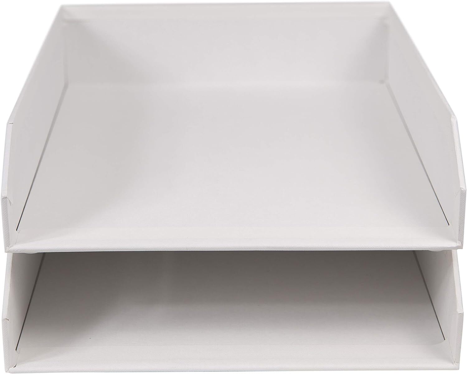 Bigso Hakan Letter Trays | Stackable Paper Tray | Pack of 2 | Grey