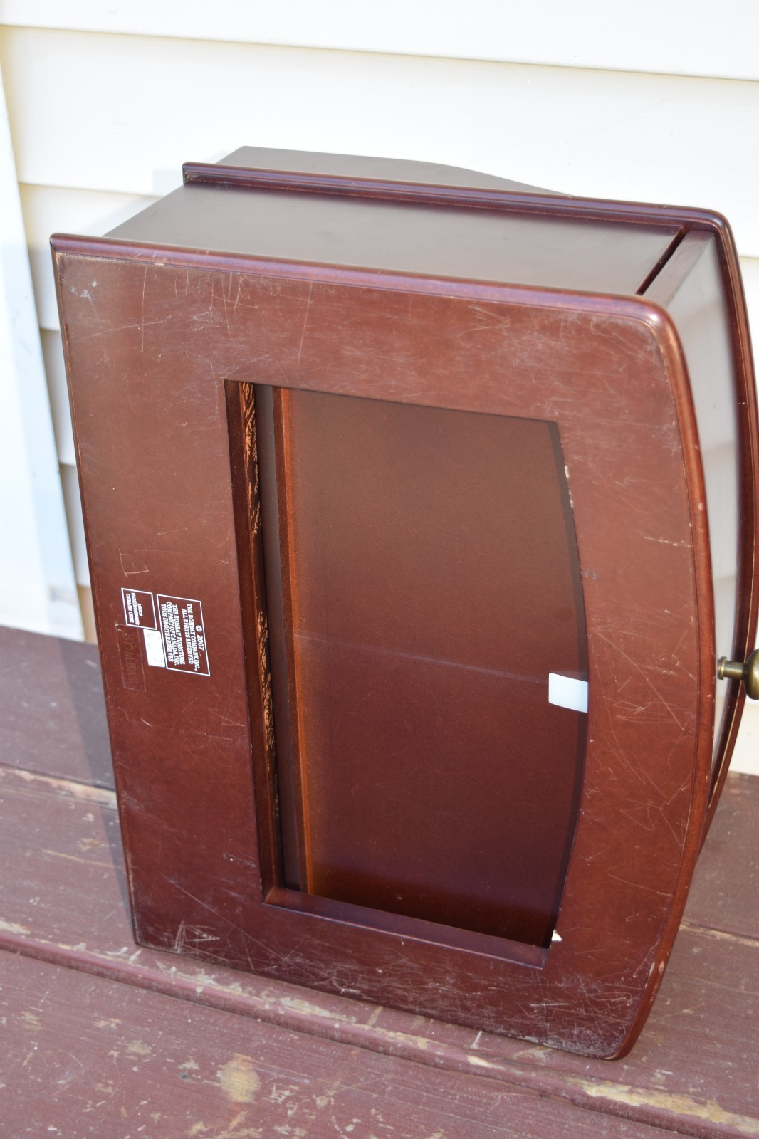 Bombay Company Desk Organizer Charging Station Mail Sorter Drawer Wood