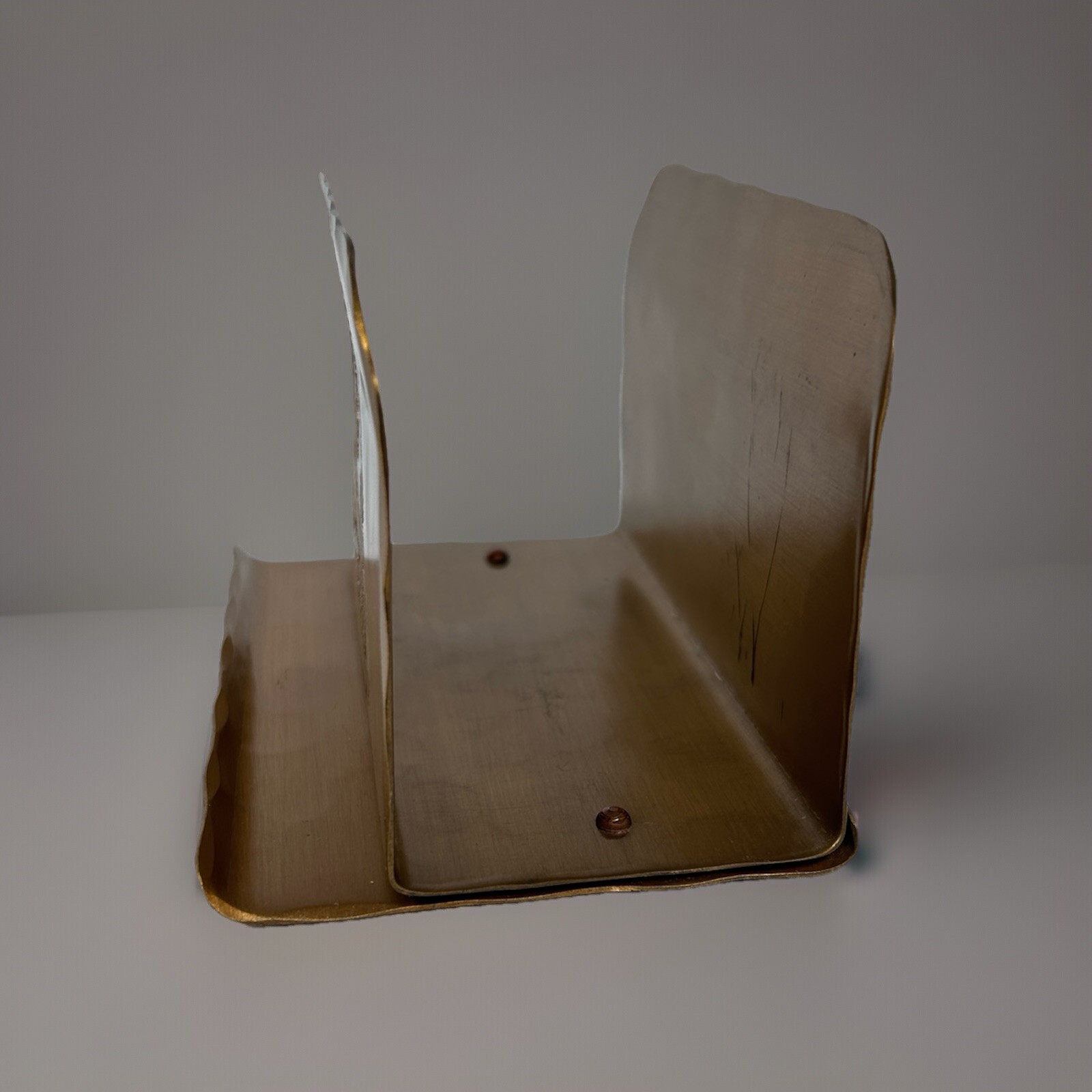 Bronze Mail Letter Pencil Holder Hammered Brass Handmade By Natale Rossi Eagle