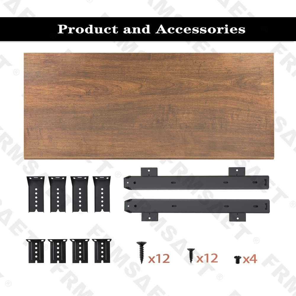 Adjustable 30″ Brown Keyboard Drawer Tray for Under Desk Storage Solutions