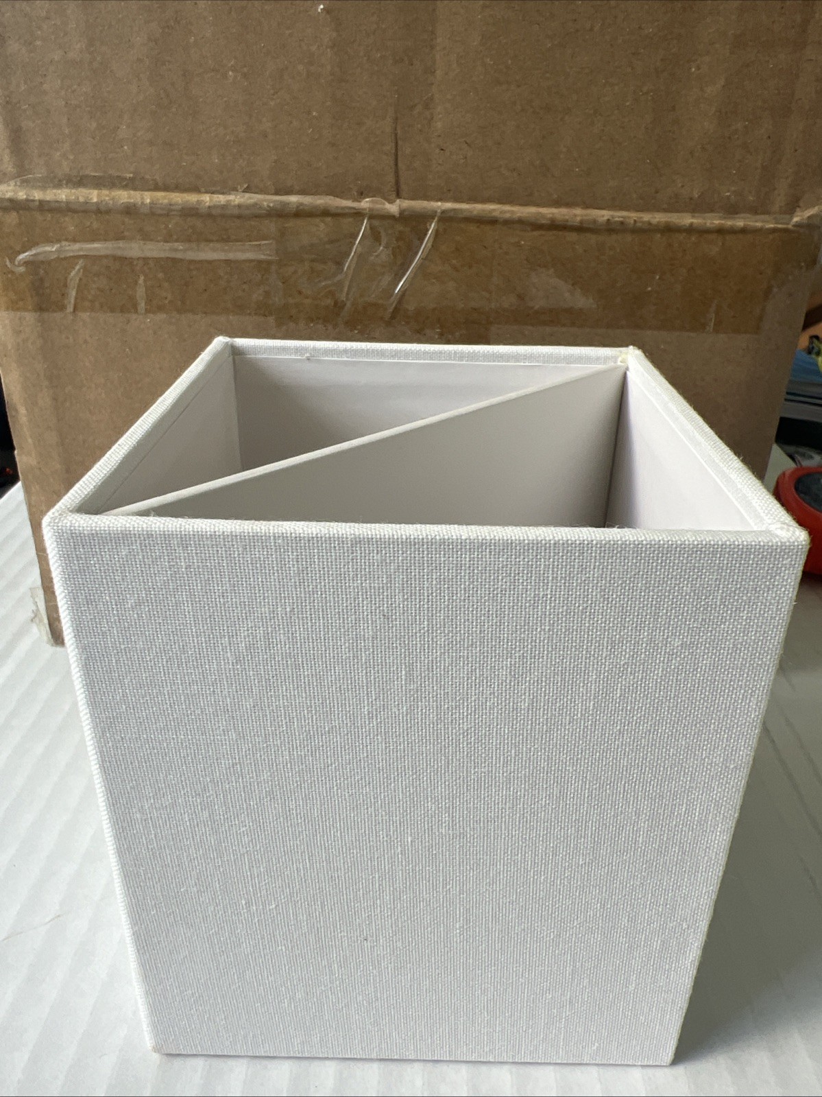 Brightroom Canvas Pencil Cup Desk Organizer Clean & Sleek