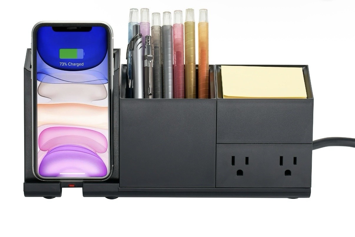 Bostitch Konnect Desk Organizer Charger and Pen Holder