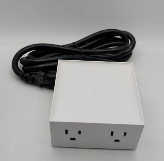 Bostitch Konnect Power Hub With Two AC Outlets For Office Desk Workspace White