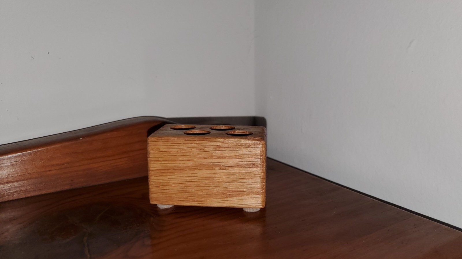 Wood 4 Pen Holder, Natural Color