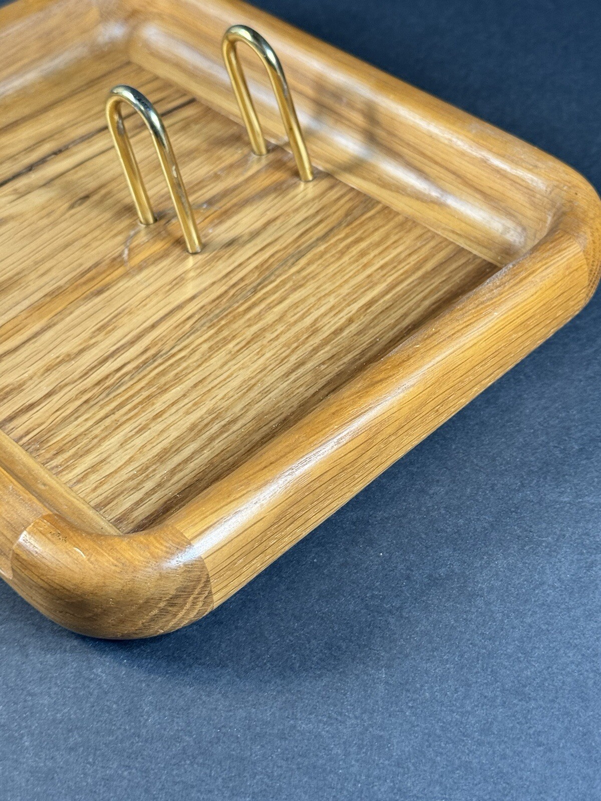 Eldon Woodline 6500 Wood And Brass Desk Accessory