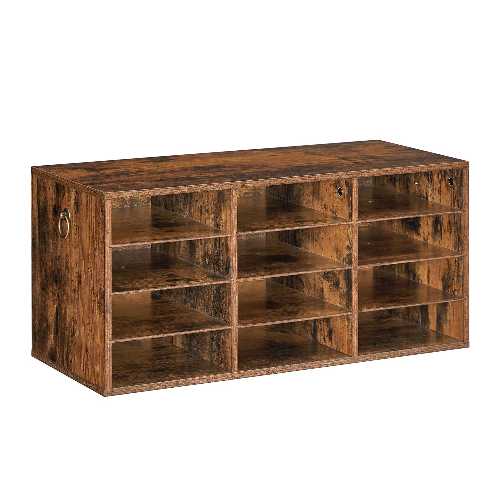 Countertop Mail Sorter Organizer Wooden Literature Organizer Student Mailbox For