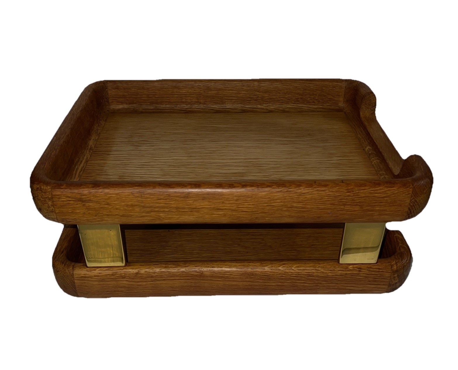Mid-Century Eldon Woodline 1985 Paper Tray in Oak, Series 6500