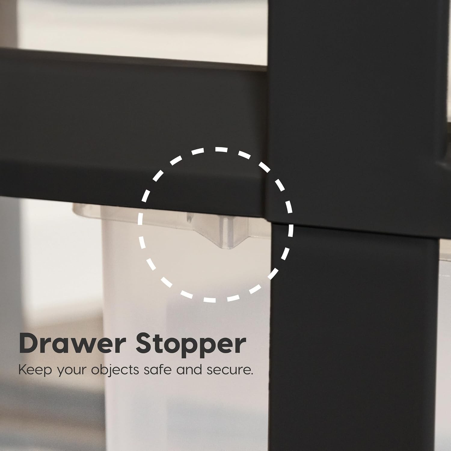 USA Plastic Drawer Storage Organizer Rolling Cart, with Wheels Casters