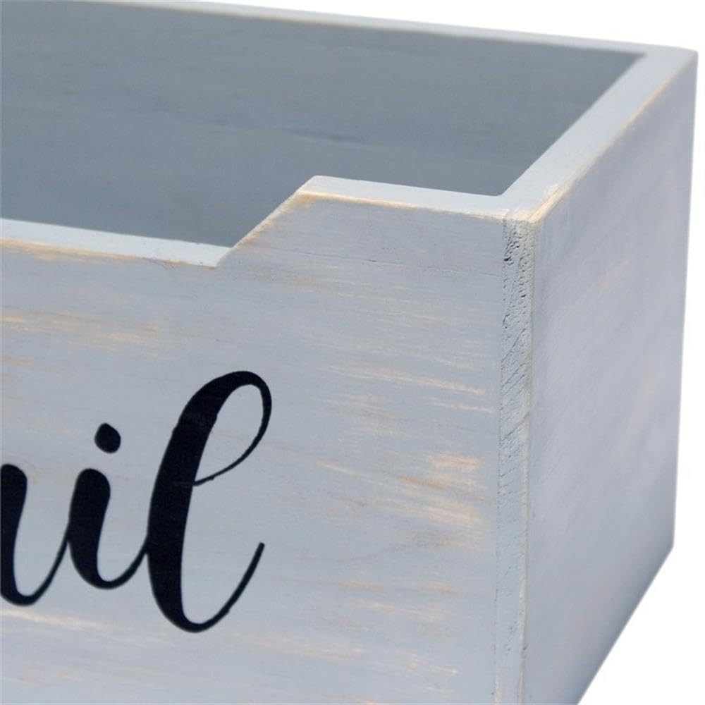 HG2010-GMB Rustic Farmhouse Wooden Tabletop Black Script Word Organizer , Let…