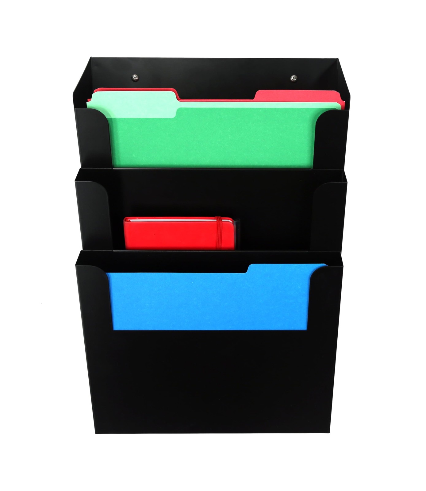 Huron Hanging Wall File Organizer Mail Sorter Document Folder Holder Clipboar…
