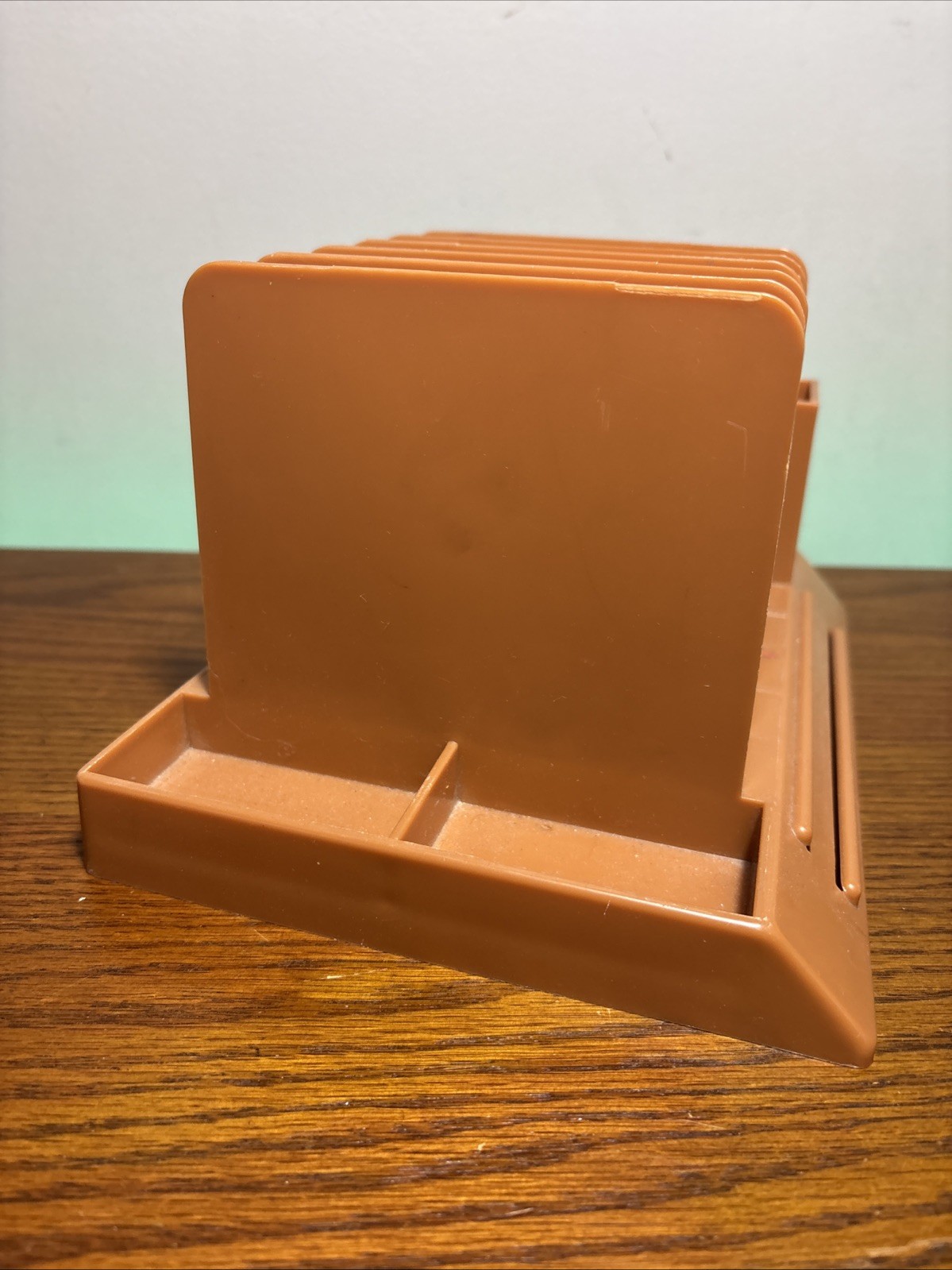 Vintage MCM Retro Max Klein Desk Office Organizer Paper Mail Pens Coins Clips