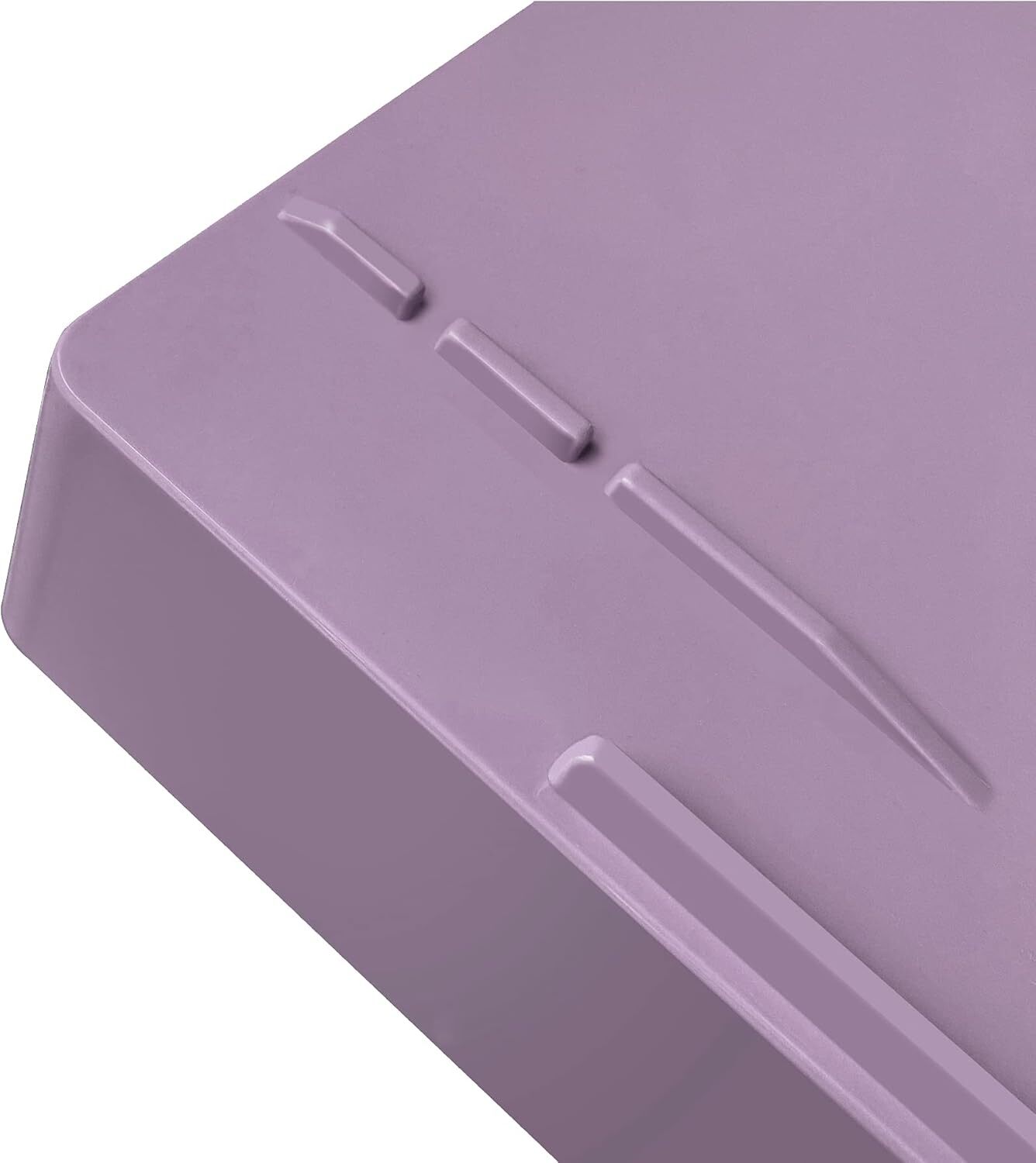 Acrimet Stackable Letter Tray 4 Tier Side 4 tier letter size, Solid Purple