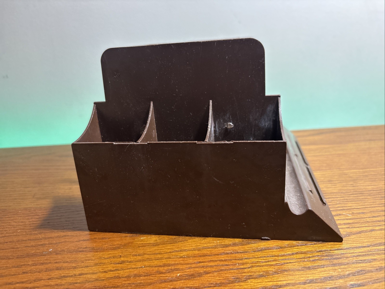 Vintage MCM Retro Action Industries Desk Office Organizer Paper Mail Pens