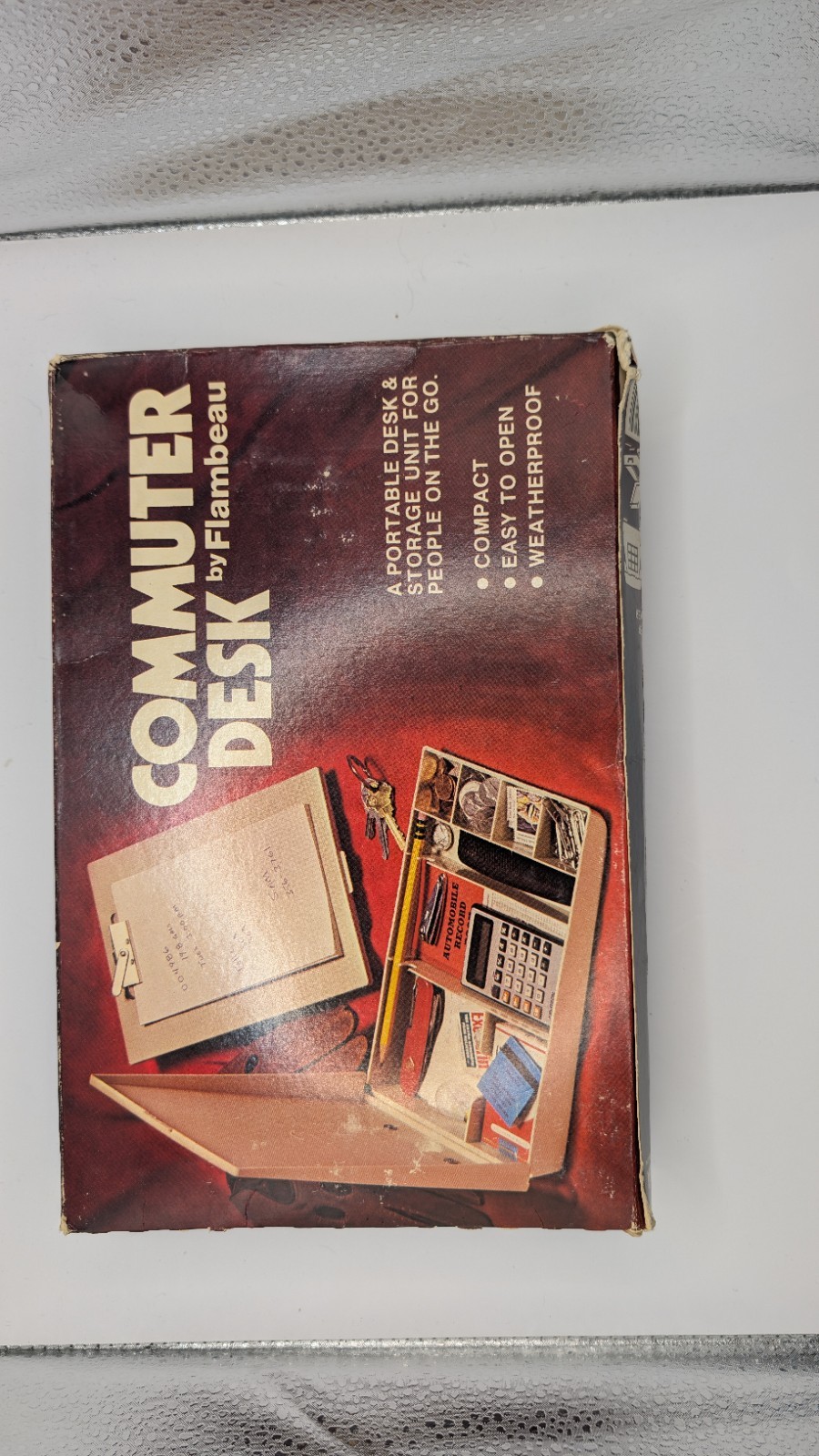 Flambeau Commuter Desk Storage Unit Box Portable Workspace Vintage 1970s NIB