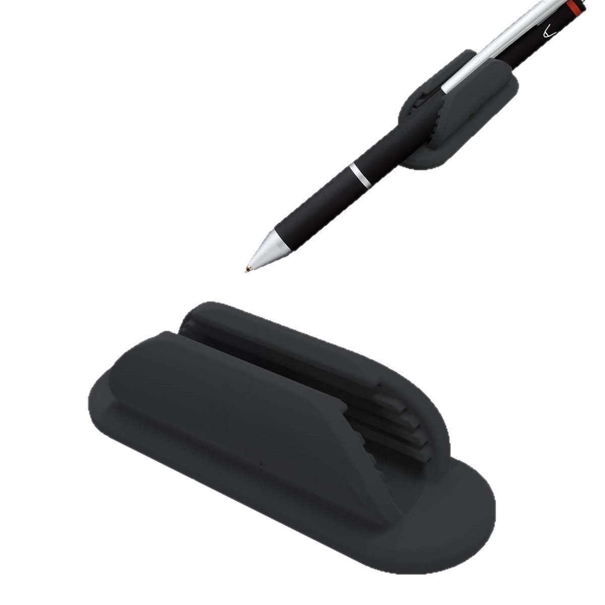 10PCS Black Silicone Desktop Sticky Pen Holder Pencil Stand Essential Office