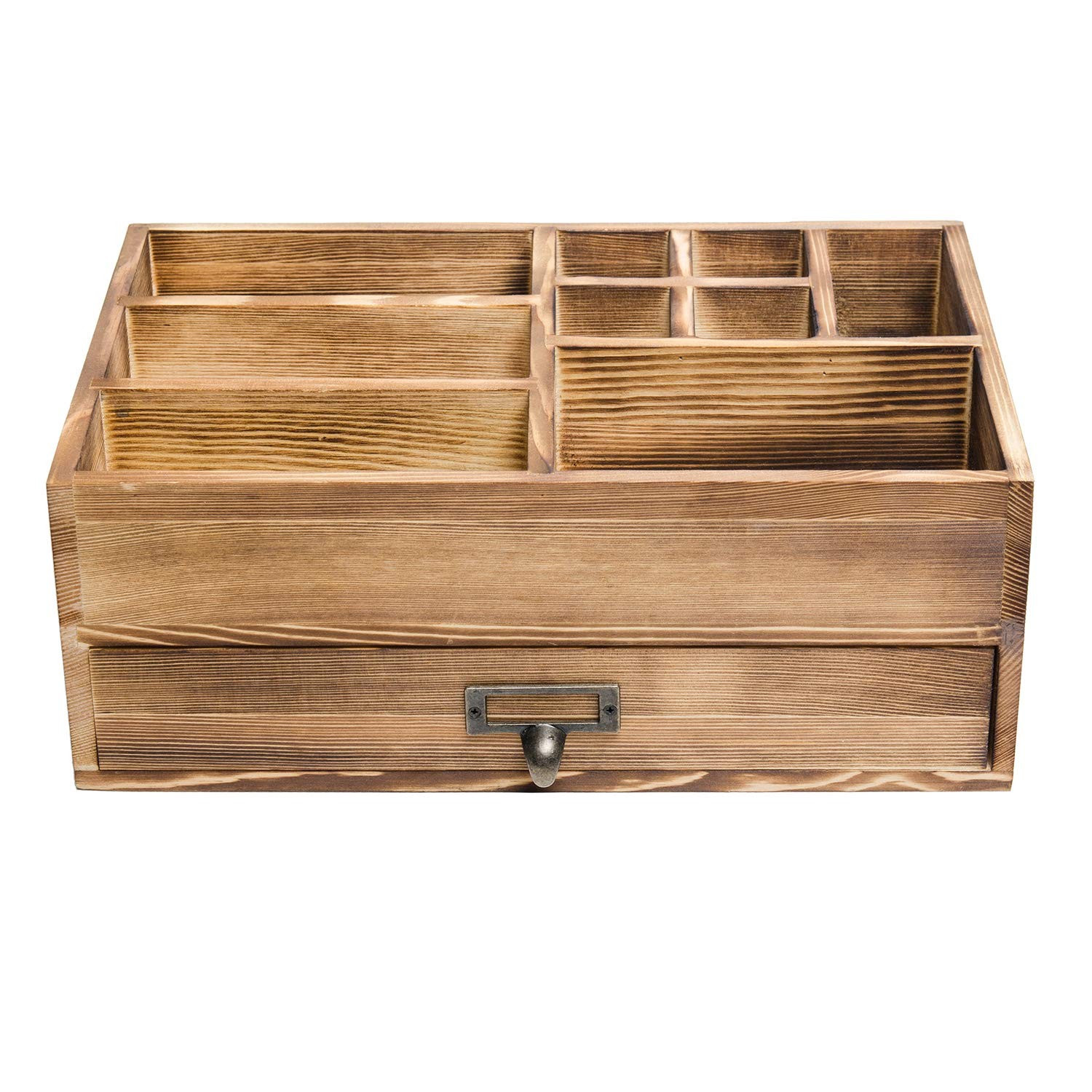 Liry Products Rustic Wooden Organizer Cosmetic Storage Cabinet Makeup Brown
