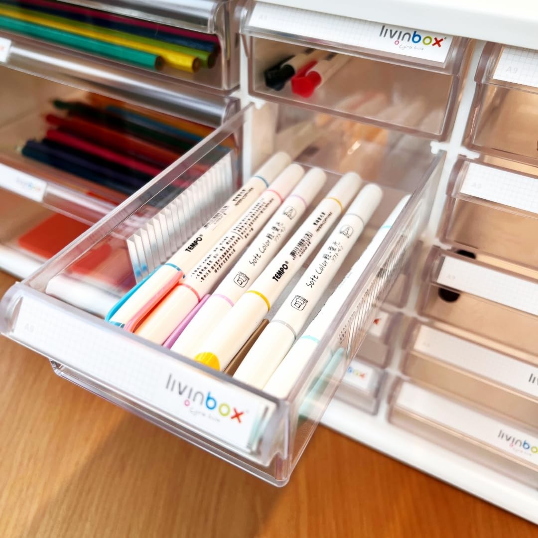 livinbox 13 Drawers and Dividers Desk Drawer Organizer for Hair Accessories A…