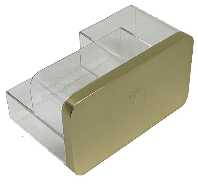 Threshold Acrylic Clear Storage Organizer Vanity Bathroom Makeup Gold Simple NEW