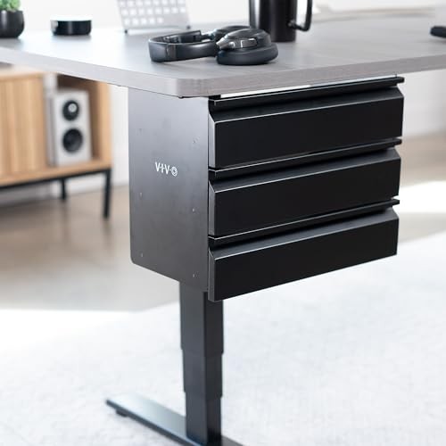 VIVO 16 in Slide Out Dual Tier Under Desk Storage Drawer