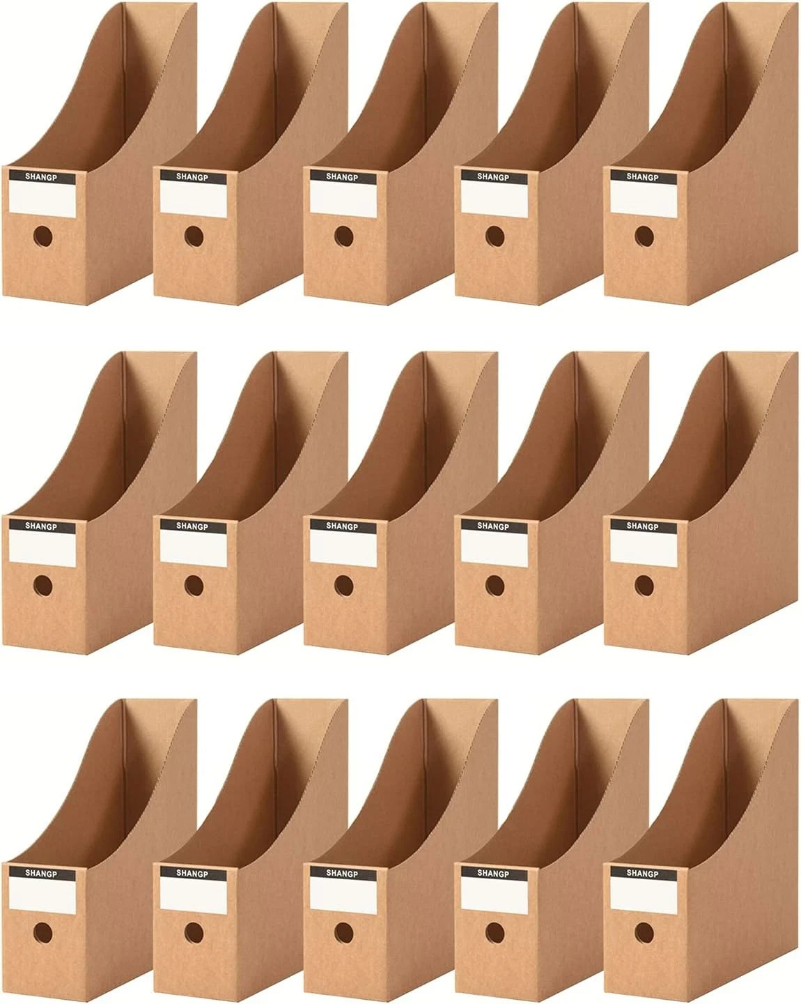 Foldable Desk File Holder Organizer Sturdy Cardboard Magazine Storage Box Docume