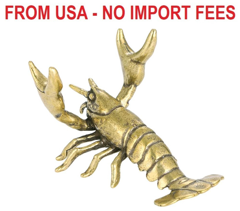 Weightlifting lobster Desk Pen Stand,Funny lobster Pen Holder,Desk Rack Storage