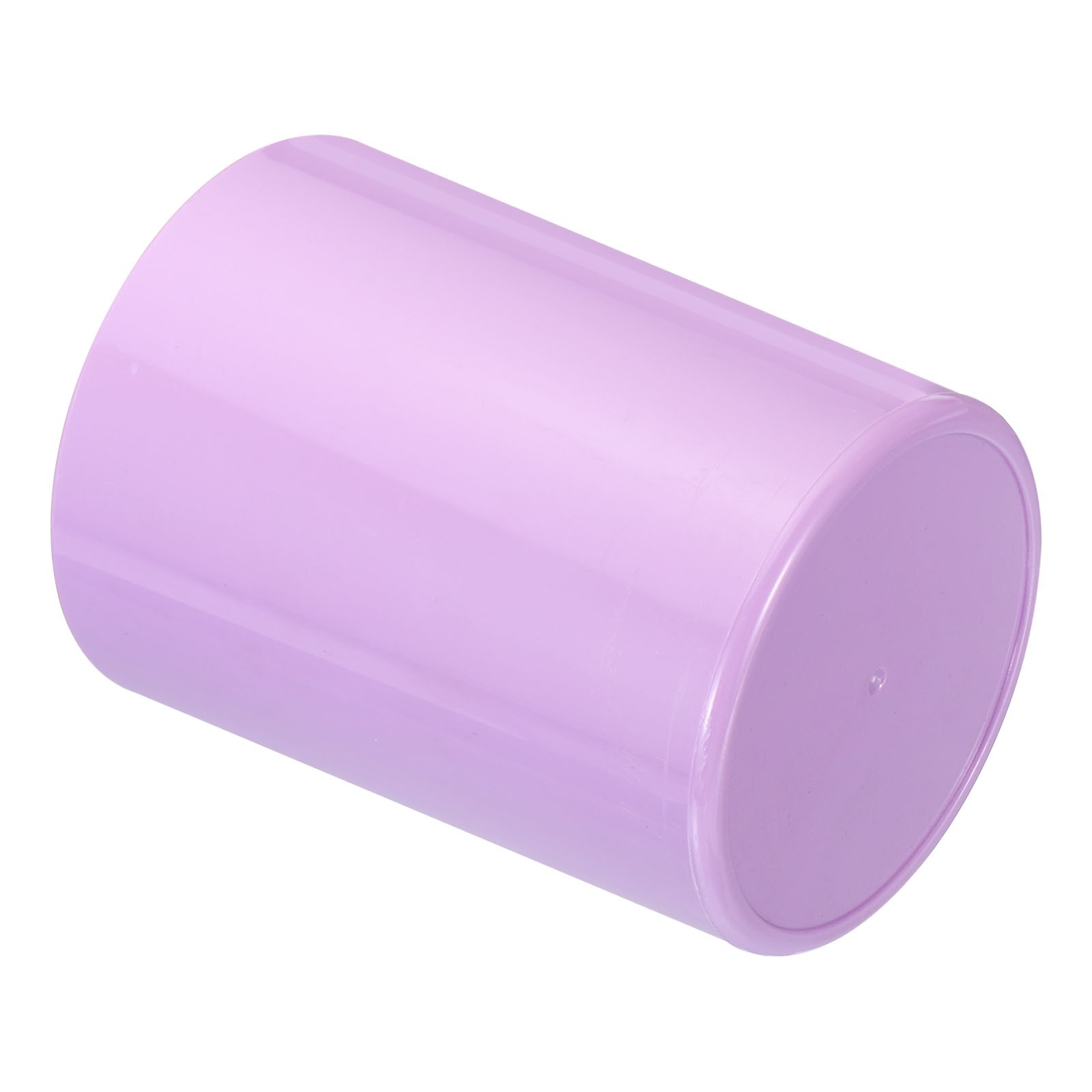Pencil Holder Plastic Makeup Brush Holder Round Desktop Organizer Purple