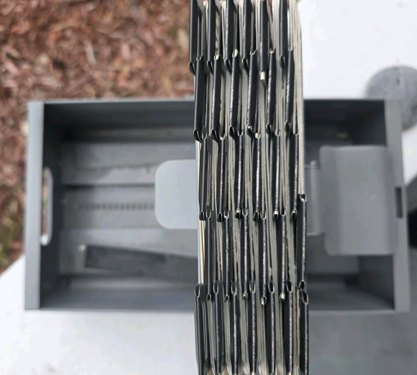 NEBS Metal Drop Side Posting File Tray 944 Grey 12inx7inx4in
