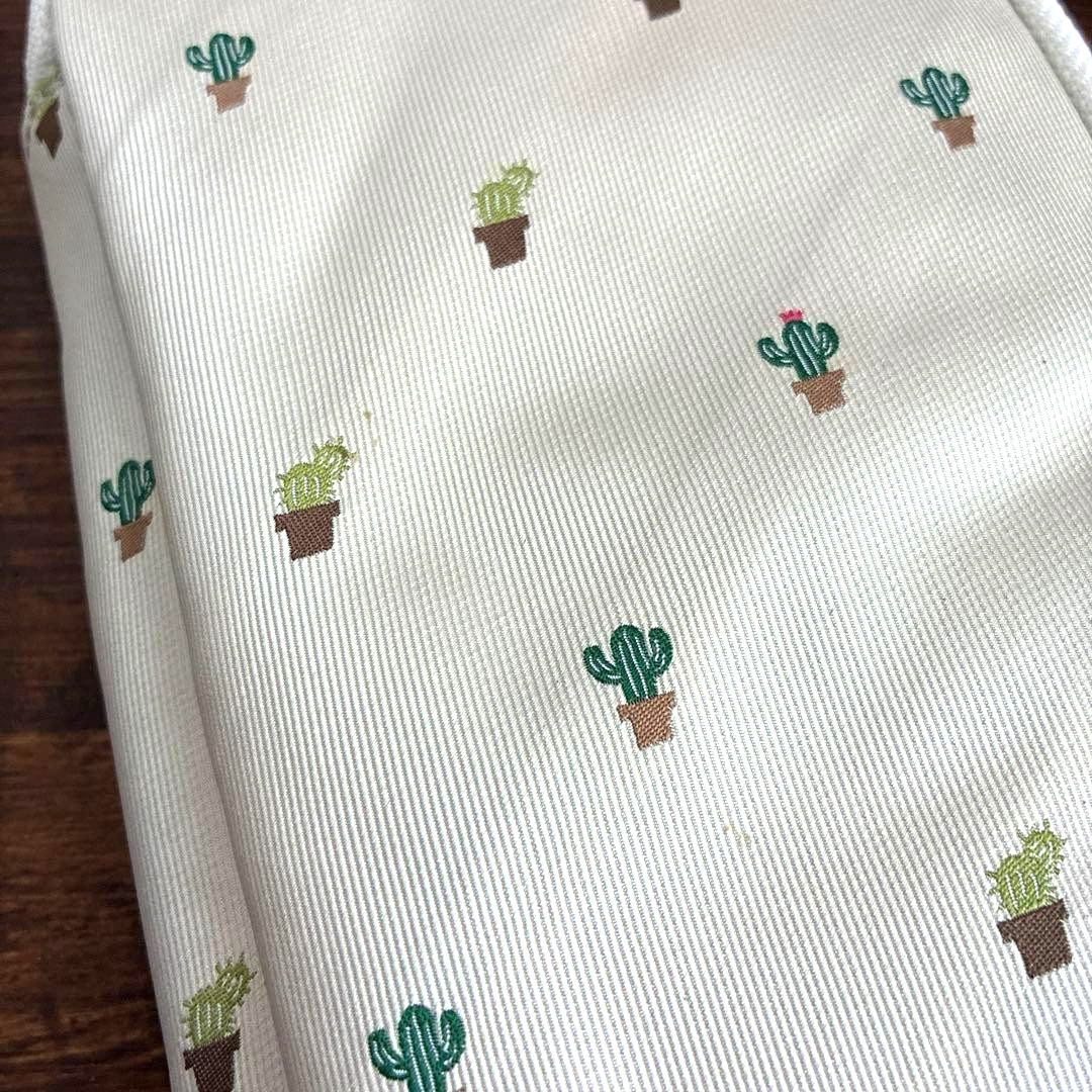 Hobonichi Techo Small Drawer Pouch Bow & Tie Cactus Japan NEW