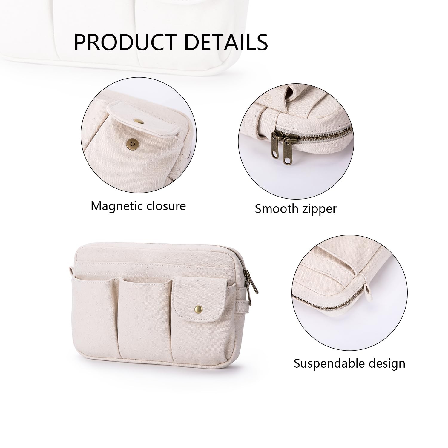 Storage Bag-arge Cosmetic Bag for Women, Travel Makeup Bag, Zip Up Bag, Cute …