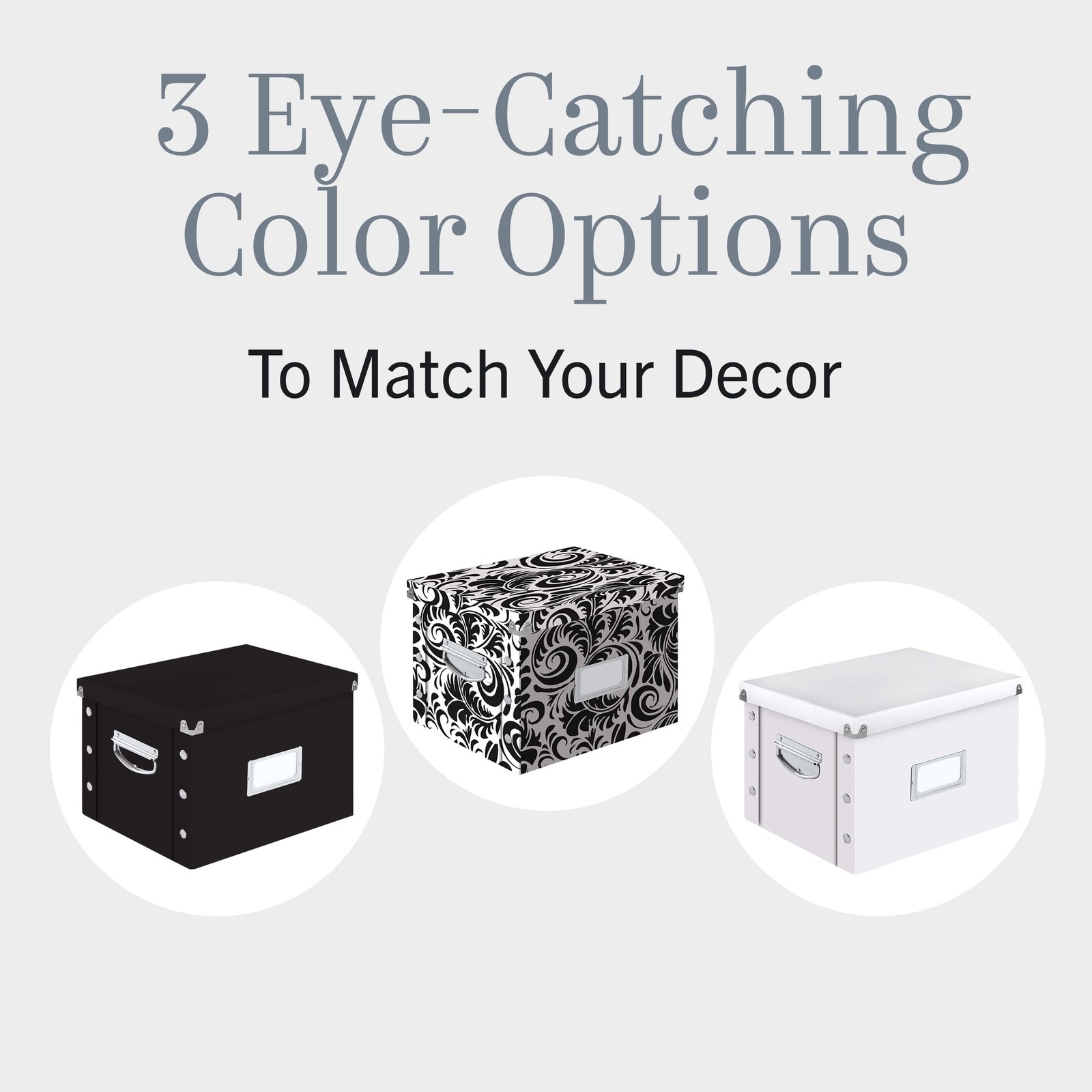 Snap-N-Store File Storage Box & Organizer – 1 Pack – 16.125 x 1 Pack, Black