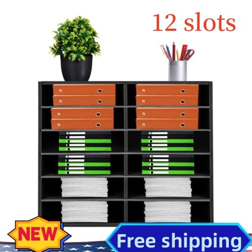 Large Capacity Literature Organizer Adjustable File Sorter Paper Storage Holder