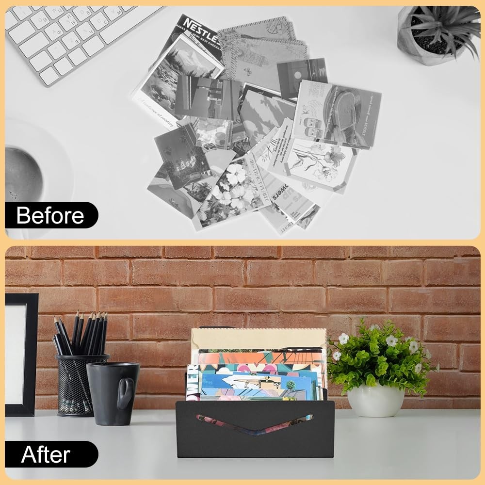 Metal Desk Organizer Holder, 3 Slots Letter Holder Organizer Envelope Organiz…
