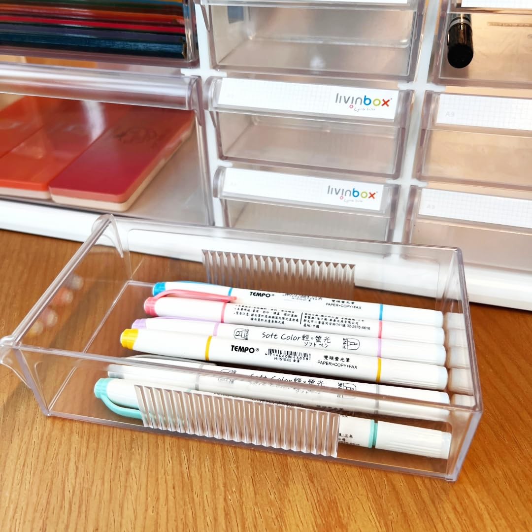 livinbox 13 Drawers and Dividers Desk Drawer Organizer for Hair Accessories A…