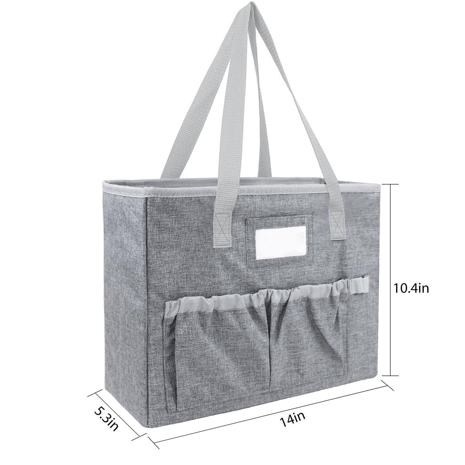 abcxgood Desktop File Organizer Box,Collapsible Hanging Filing Box,Home Grey