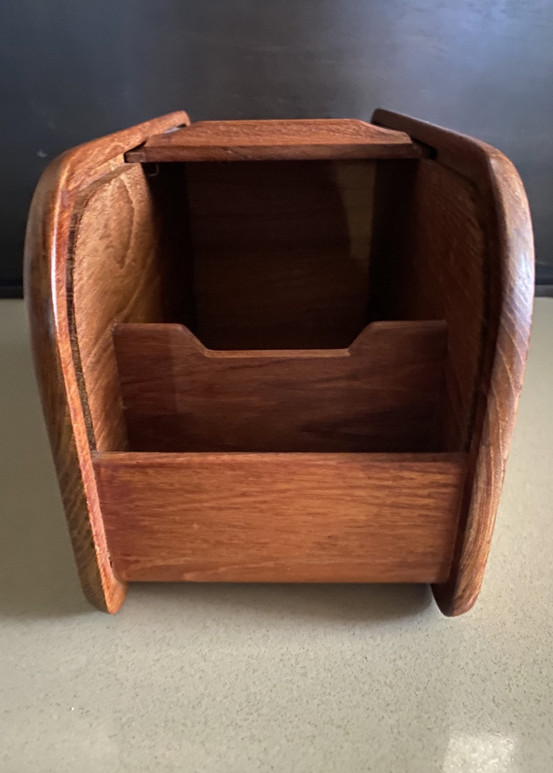 Teak Wood Roll Top Tambora Box from Thailand