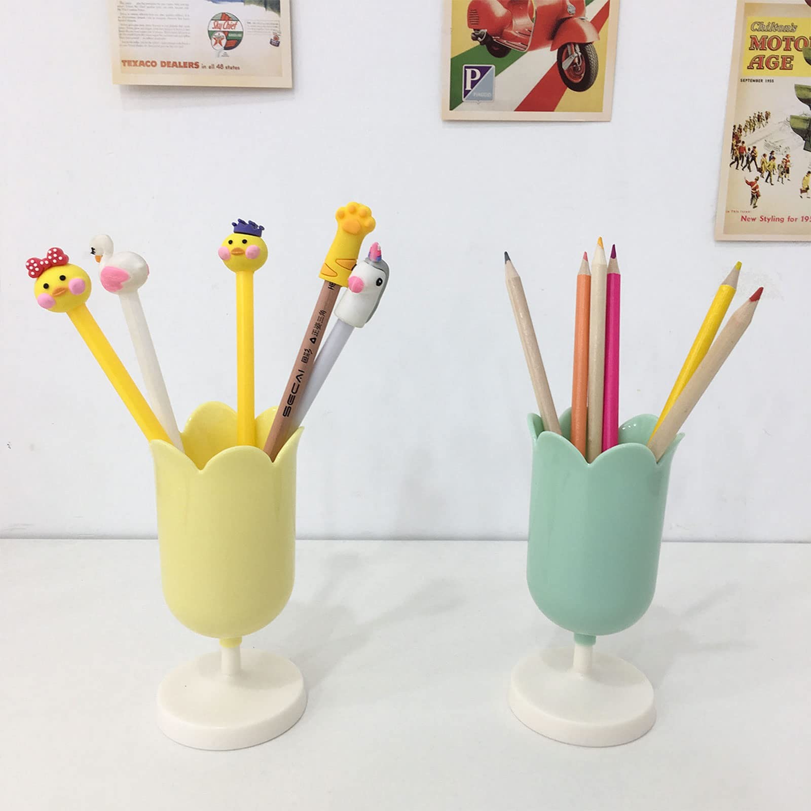 Tulip Pen Holder for Desk Cute Organizer Desk Organizer Makeup Brush Holder G…