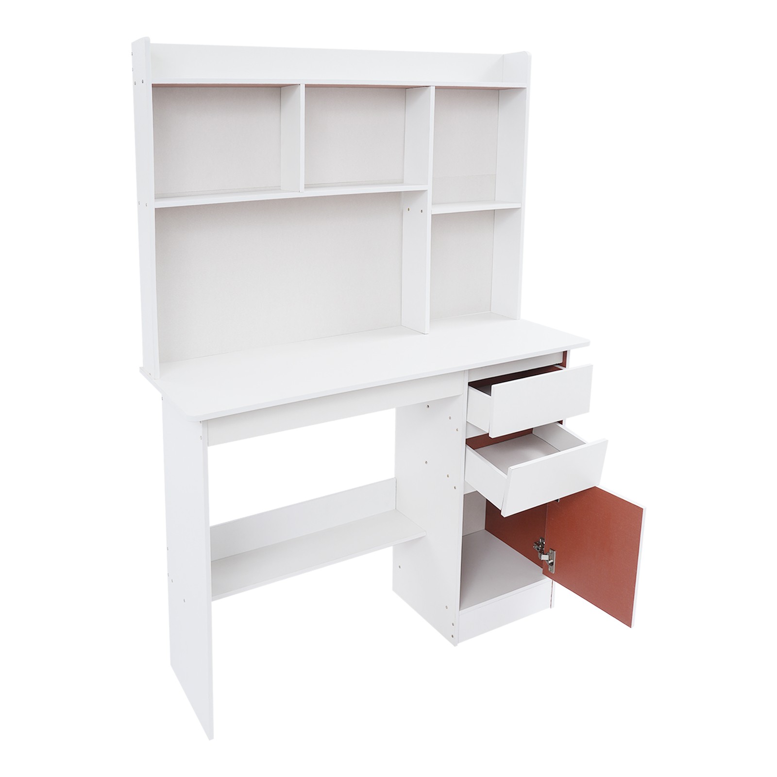 Home Office Desk, Modern Computer Desk, Rectangular Wood Office Desk