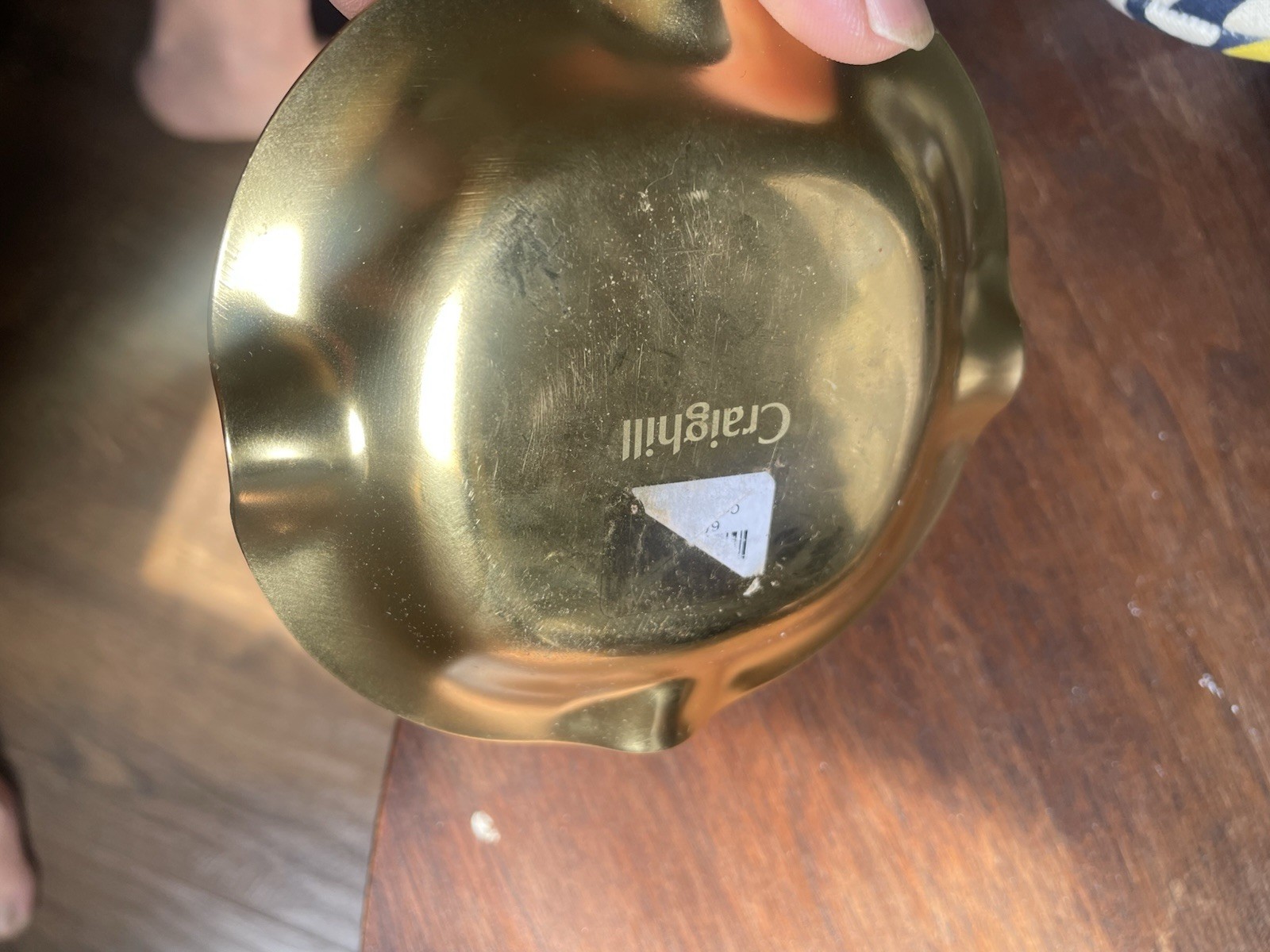Craighill – DESK , Object , Castro Tray ashtray RARE BRASS