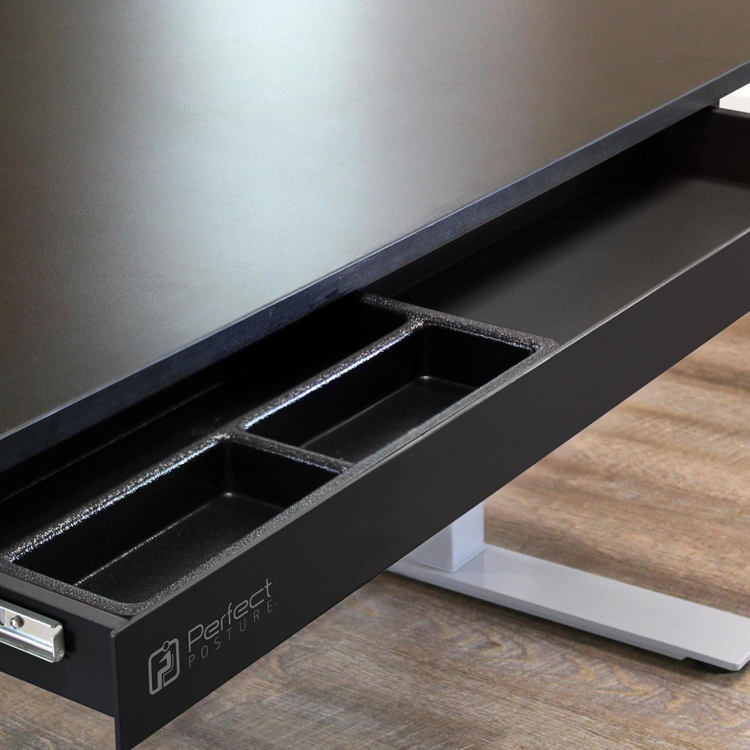 under Desk Storage Drawer with Lock – Slim Pen & Pencil Drawer for Regular & Sit