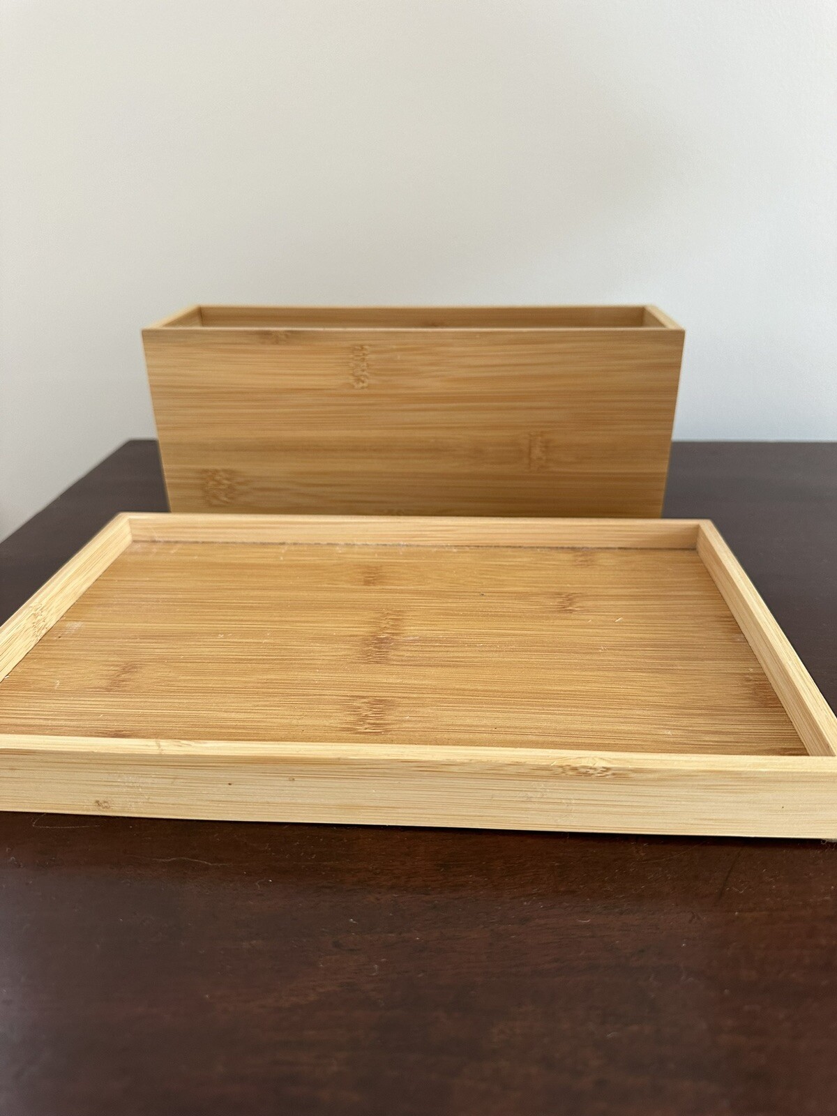 bamboo desk organizer
