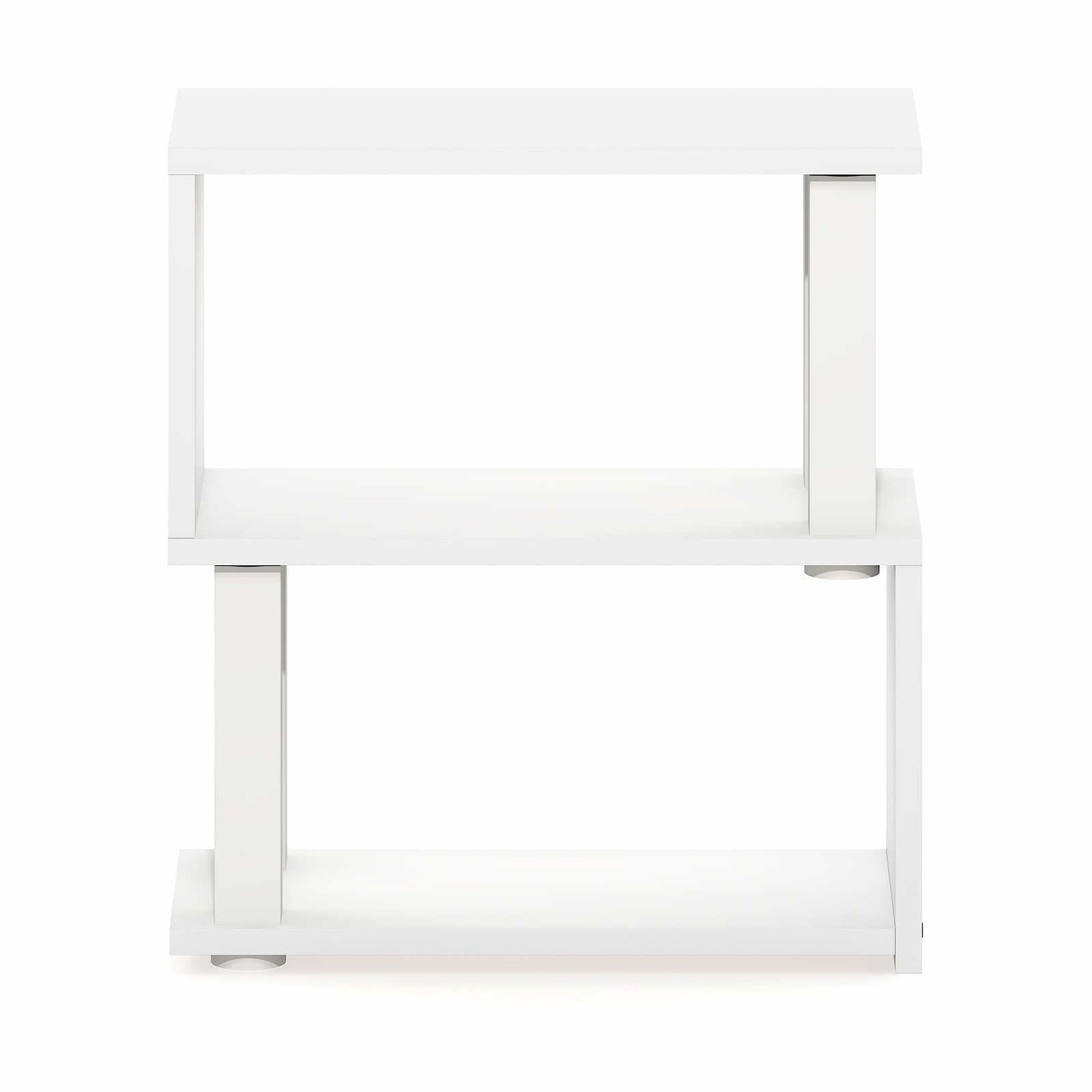 Furinno TURN-N-TUBE 3-Tier Desk Organizers and Accessories. Corner Shelf. White