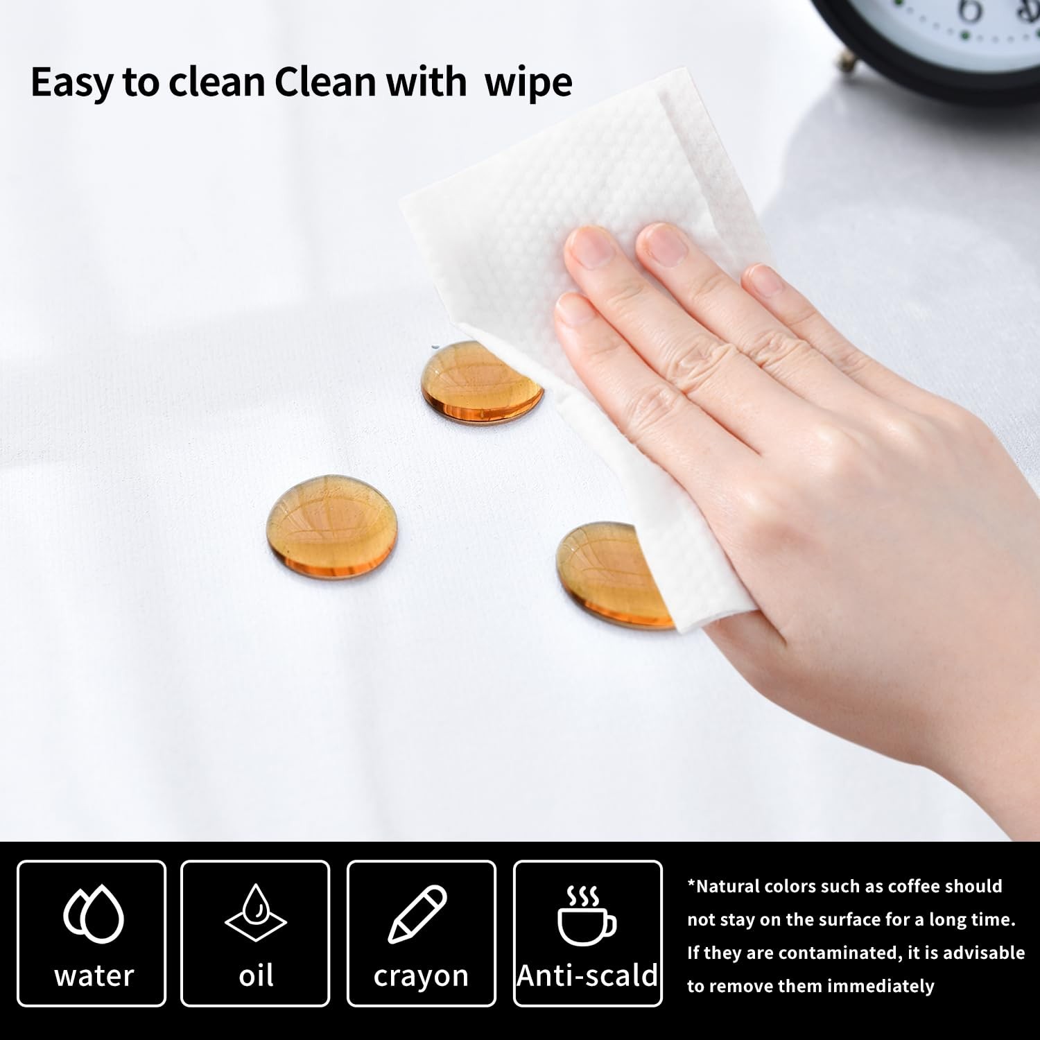 Lbjfyhjn Clear Desk Mat Non-Slip Pvc Desk Protector Mat Round Edge Heat Clear