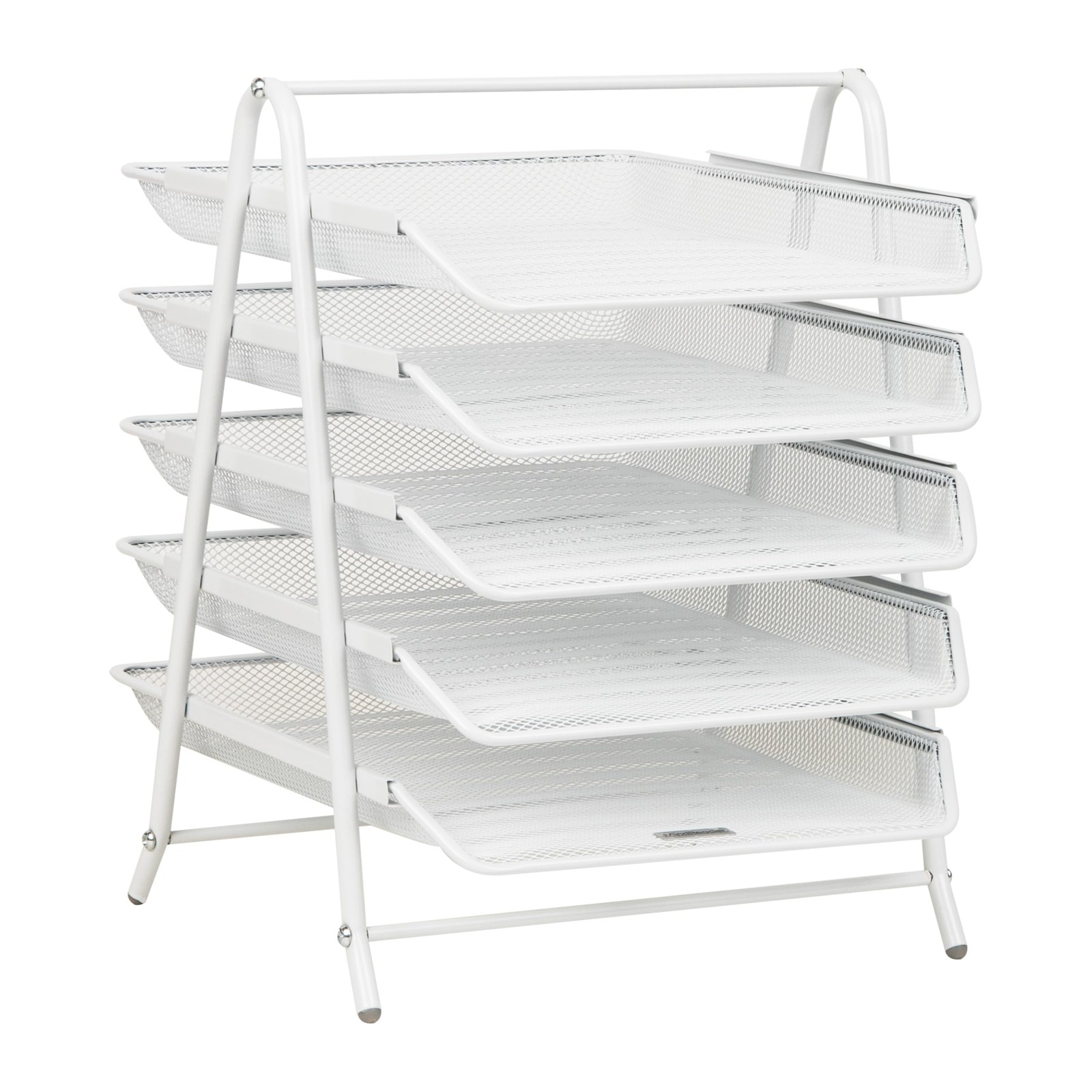 Mind Reader 5-Tier Paper Tray Organizer, Vertical Desktop File Storage Rack, …